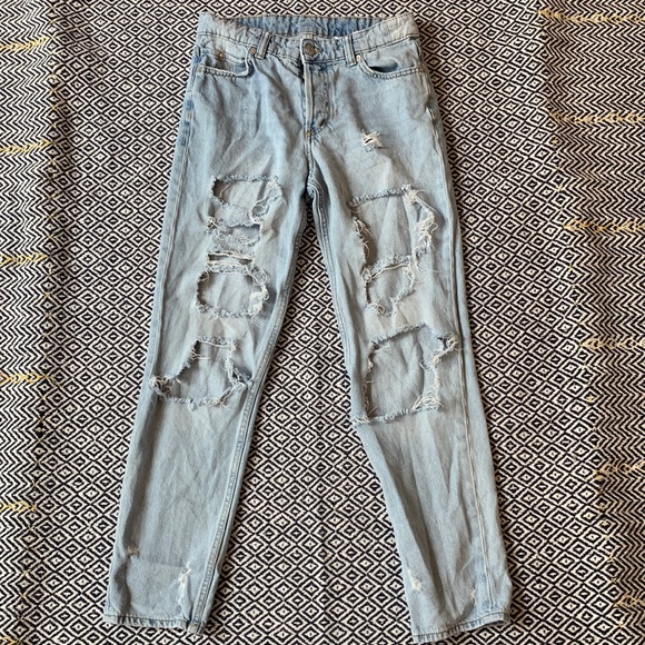 &DENIM Boyfriend Low Waist Jeans - Picture 1 of 4